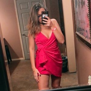 Hot pink Hello molly dress